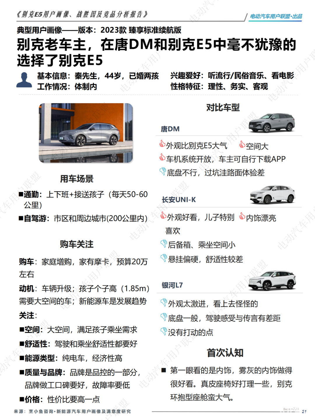 哪些人买别克纯电E5？为啥放弃ModelY和宋PLUS？