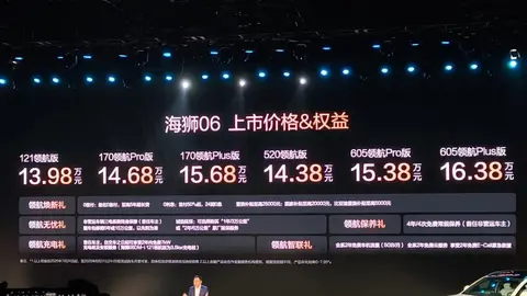 13.98 万元 ~ 16.38 万元，比亚迪海狮06正式上市，空间配置亮眼