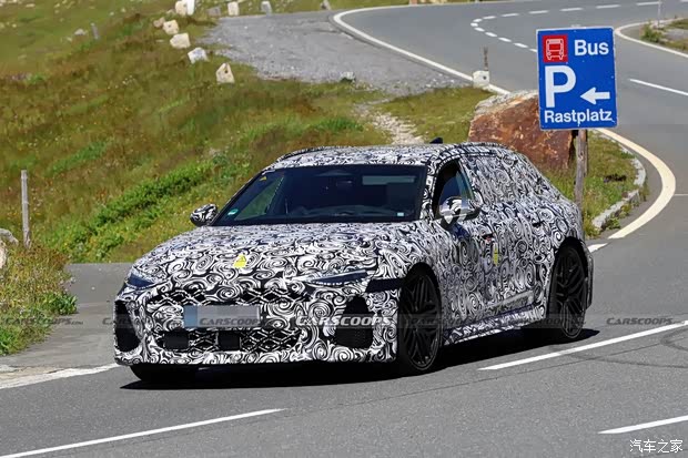 预计搭载V6混动系统 同时推出轿车版 全新一代奥迪RS 6谍照曝光